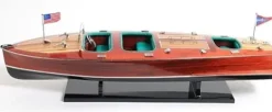 212 Main C1928 Chris Craft Triple Cockpit Painted Model Red