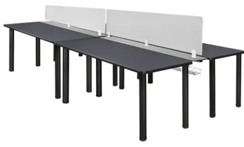 212 Main Kee Double Benching System with Privacy Divider Multicoloured