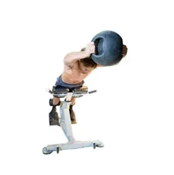 Ab Coaster Lumbar X 45-Degree Back Extension Bench Adjustable Black