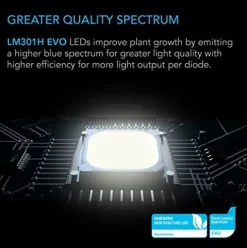 AC Infinity IONFRAME EVO8 Samsung LM301H LED Grow Light 730W Black