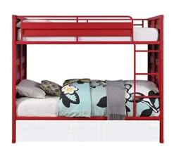 Acme Cargo Twin Over Twin Bunk Bed Red