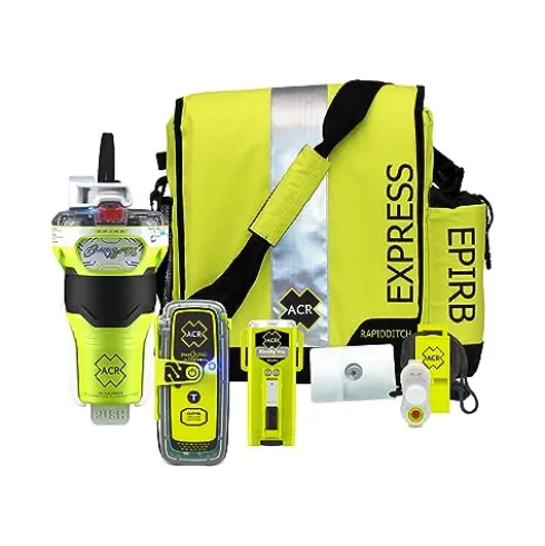 ACR GlobalFix V6 RLS EPIRB Survival Kit with ResQLink 410 RLS PLB and Ditchbag Yellow