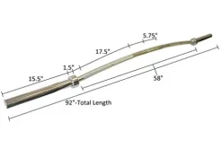 Ader Sporting Goods 92″ Mega Olympic Ox Bar