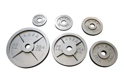 Ader Sporting Goods Safety Squat Bar 255lb Gray Olympic Plates