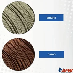 AFW American Fishing Wire 49 Strand 7×7 Stainless Steel Shark Leader Cable 800 lb Test Bright
