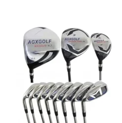 AGXGOLF Men’s Left Hand Senior Flex Magnum XS-OS1 Golf Set Graphite Woods + Same Length Steel Irons + Putter