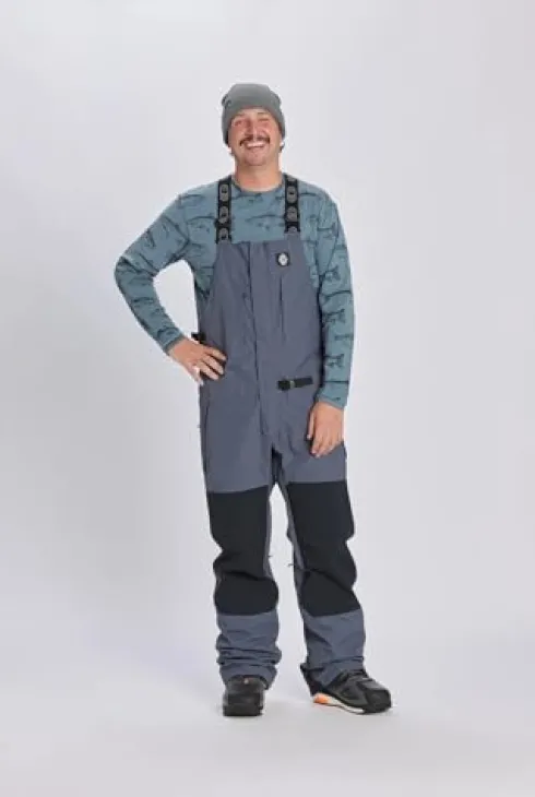 AIRBLASTER Men’s Beast Snowboard Bib 2024 Night Spruce – Large