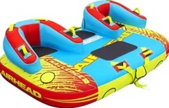 AIRHEAD CHALLENGER 1-3 Rider Towable Tube for Boating Blue