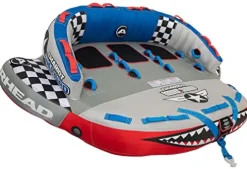 AIRHEAD Chariot Warbird 3 Towable Tube Grey Blue Red