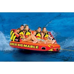AIRHEAD Great Big Mable Inflatable Quadruple Rider Towable Orange