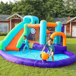AirMyFun Inflatable Water Slide Orange