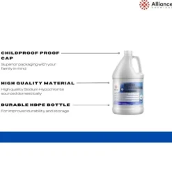 Alliance Chemical Sodium Hypochlorite 12.5% Pool Chlorine & Water Treatment Full Pallet
