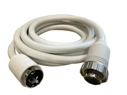 Amp Up 125/250 Volt 50 Amp Marine Shore Power Boat Cord 50′ White