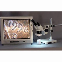AmScope Binocular Stereo Microscope 10X/30X White