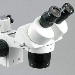 AmScope Binocular Stereo Microscope 10X-60X Magnification Single-Arm Boom Stand