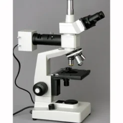 AmScope 40X-400X EPI Metallurgical Microscope with 10MP Digital Camera Blue