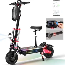 ANDBEE AB3 6000W Dual Motor Off-Road Electric Scooter Black/Red