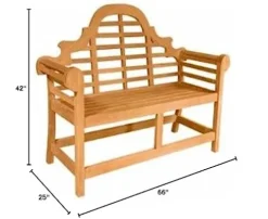 Anderson Teak Marlborough 2-Seater Bench Teak