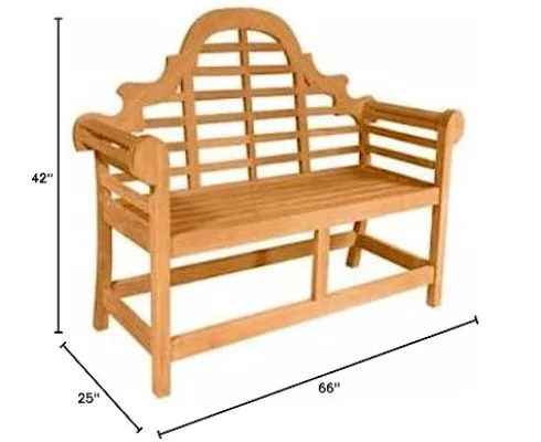 Anderson Teak Marlborough 2-Seater Bench Teak