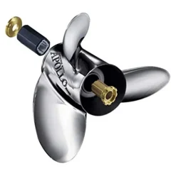 Apollo A-Series Large Diameter 3-Blade Stainless Steel Propeller – LH, 14-5/8″ Diameter x 23″ Pitch