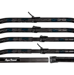 AQUA BOUND Fiberglass Versa-Lok Bent Shaft 4-Piece Kayak Paddle Blue