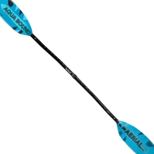AQUA BOUND Fiberglass Versa-Lok Bent Shaft 4-Piece Kayak Paddle Blue