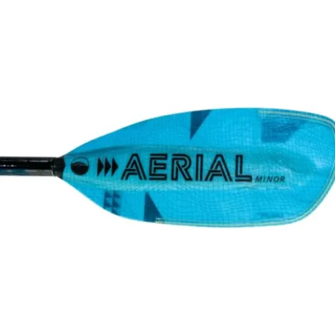 AQUA BOUND Fiberglass Versa-Lok Bent Shaft 4-Piece Kayak Paddle Blue