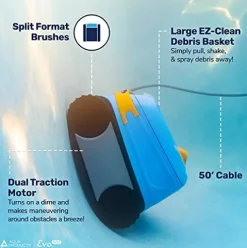 Aqua Products Evo502 Robotic Pool Cleaner Multicolor