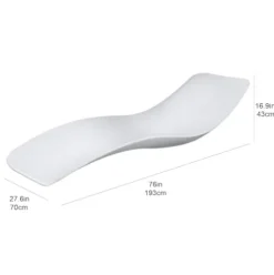 Aquamarine Patio Chairs Set of Two White