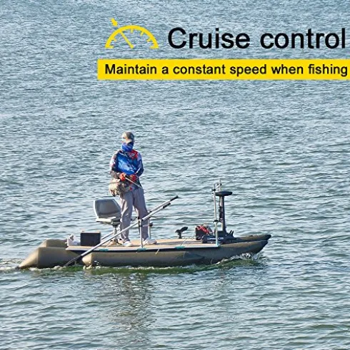 AQUOS Haswing 12V 55LBS 54″ Bow Mount Electric Trolling Motor with Remote Control Black