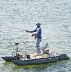 AQUOS Haswing 12V 55LBS 54″ Bow Mount Electric Trolling Motor with Remote Control Black