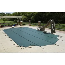 Arctic Armor Mesh Rectangular Safety Cover for In Ground Pools Blue