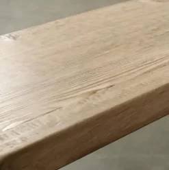 Artissance 70 Inches Waterfall Bench Reclaimed Pinewood Whitewash
