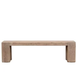 Artissance 65” Long Ravello Bench Weathered Natural Nature Wood
