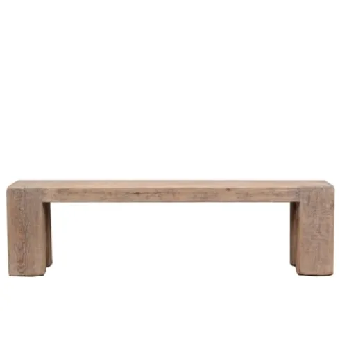 Artissance 65” Long Ravello Bench Weathered Natural Nature Wood