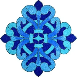 Artistry in Mosaics Glass Regal Medallion Swimming Pool Mosaic 48″ x 48
