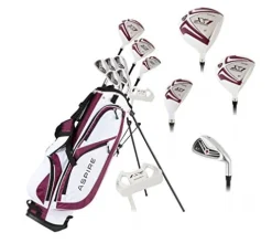 Aspire Ladies Womens Golf Club Set Purple