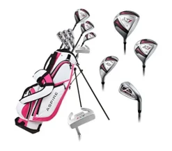 Aspire Right Handed Golf Club Set for Petite Ladies Pink