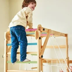 Avenlur Grove 8-in-1 Indoor Jungle Gym Colored Bars