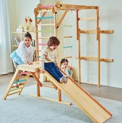 Avenlur Grove 8-in-1 Indoor Jungle Gym Colored Bars