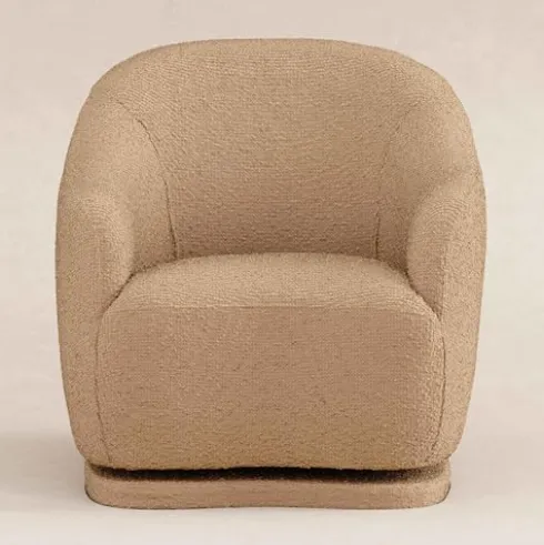 Babyletto Foy Glider Sand Boucle Greenguard Gold CertiPUR-US Certified
