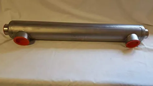 Badgerpipe Titanium Tube & Shell Heat Exchanger 600,000 BTU for Saltwater Pools/Spa