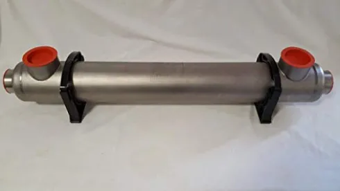 Badgerpipe Titanium Tube & Shell Heat Exchanger 600,000 BTU for Saltwater Pools/Spa