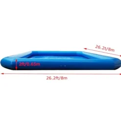 Banfluxion Inflatable Family Pool 315x315x26in with 800W Blowers Blue