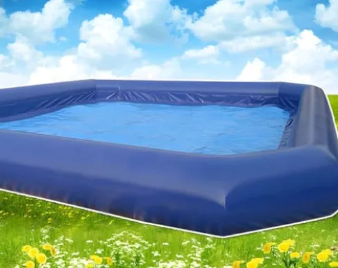 Banfluxion Inflatable Family Pool 315x315x26in with 800W Blowers Blue