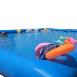 Banfluxion Inflatable Family Pool 315x315x26in with 800W Blowers Blue