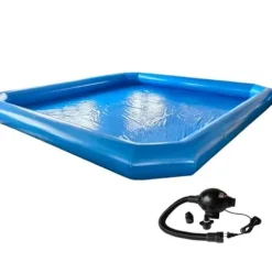 Banfluxion Inflatable Pool 276x276x22in with 800W Blowers Blue