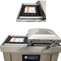 Banfluxion 110V DZ500 Two Chamber Vacuum Packaging Machine 1500W for Meat, Vegetables, Fruits