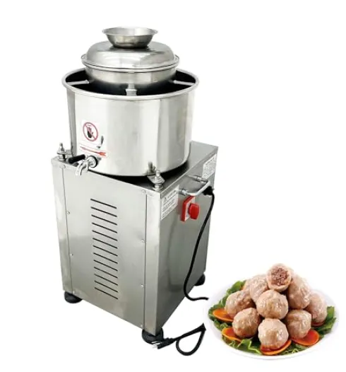 Banfluxion 110V 2.2KW Commercial Meatball Beater Electric Food Processor Silver