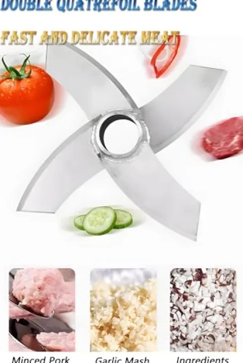 Banfluxion 110V 2.2KW Commercial Meatball Beater Electric Food Processor Silver